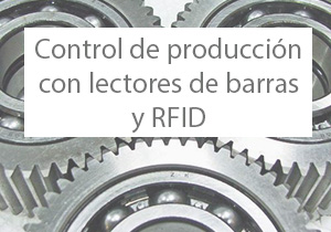 Controlo de produção com leitores de barra e RFID