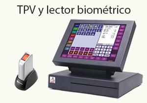 TPV y lector biométrico