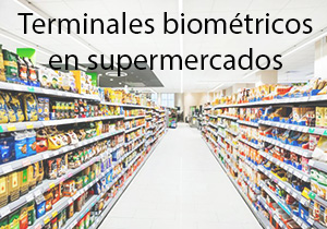 Terminais biométricos em supermercados