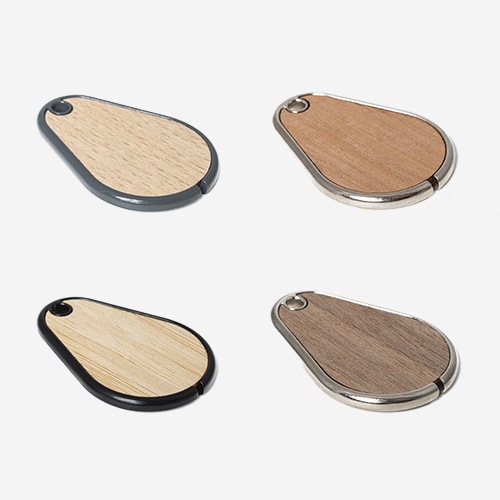 Individuell gestaltbarer Woky Holz RFID Schlüsselanhänger