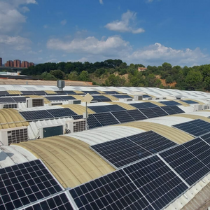 Solar panels at the Terrassa headquarters